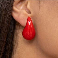 Серьги капельки красные, арт. 001.049