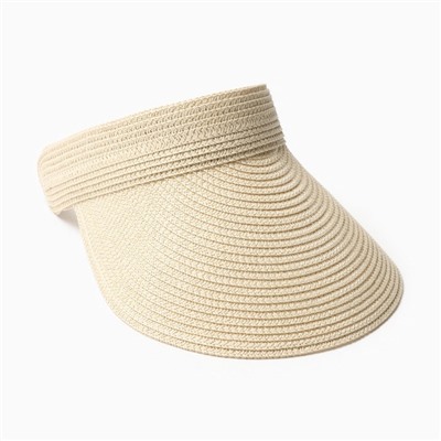 Козырёк женский MINAKU, бежевый, размер 58, целлюлоза