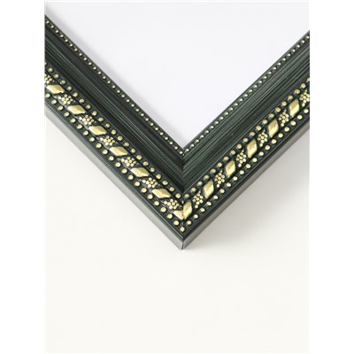 Фоторамка для фото 20×30 см «МИРАМ», пластик, зелёный, (пластиковый экран)