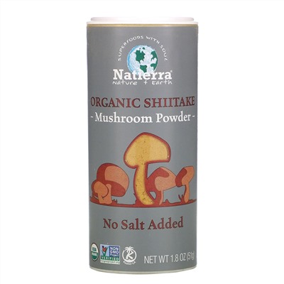 Natierra, Organic Shiitake Mushroom Powder, 1.8 oz (51 g)