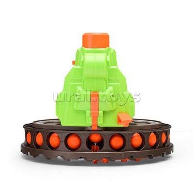 Бластер "Ярость" с мягкими пулями. в коробке