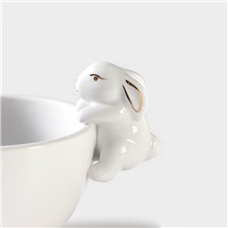 Салатник Доляна «Зайка в золотом», 240 мл, 15.5×10×10 см