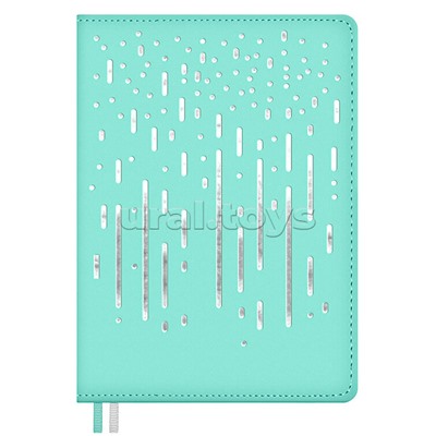 Ежедневник недатированный Escalada, А6+, 120 л., Плонже мятный