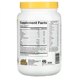 Natural Factors, Raw Organic 100% Plant-Based Protein, French Vanilla, 1.2 lb (547.5 g)