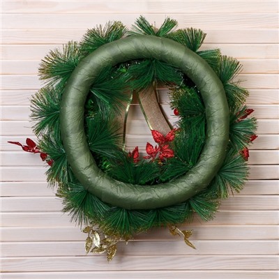 Венок новогодний d=37 см «Зимнее волшебство. Уютная сказка», с бантом