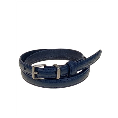 Ремень женский из натуральной кожи, цвет синий