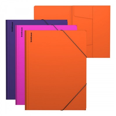 Папка на резинке А4 62969 "Карибский бархат" ассорти 600мкм ErichKrause