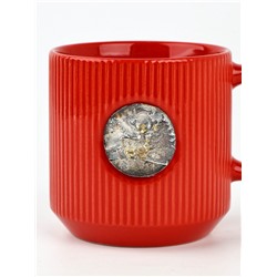 Кружка новогодняя керамическая «Зимний лес», 350 мл