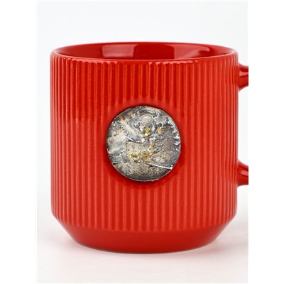 Кружка новогодняя керамическая «Зимний лес», 350 мл