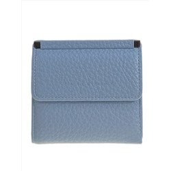 Женский кошелёк  из натуральной кожи, цвет голубой
