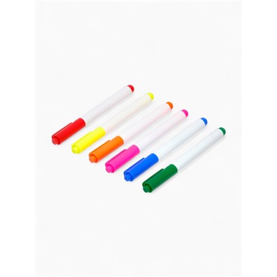 Маркеры перманентные по ткани (набор 6 шт) "Многоцветье"