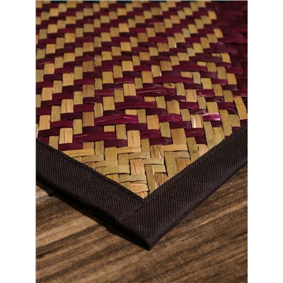 Коврик плетёный из листьев пандануса, 100×45×0.7 см