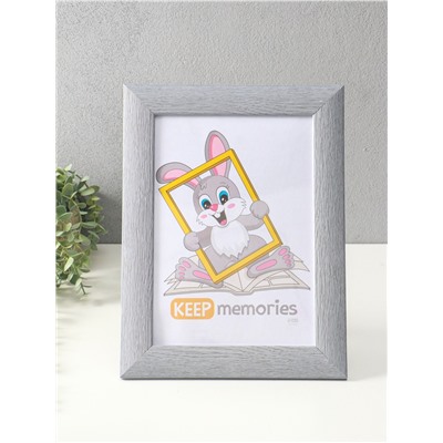 Фоторамка для фото 21×30 см Keep memories Luxe Elegance, с ножкой, пластик, серо-голубой, (пластиковый экран)