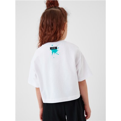 Фуфайка трикотажная для девочек (футболка)