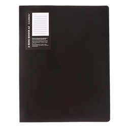 Папка на 4 кольцах А3, Calligrata Standard 27 мм, 800 мкм, вертикальная, чёрная