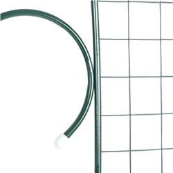 Шпалера, 210×50×1 см, металл, зелёная, «Узорная»