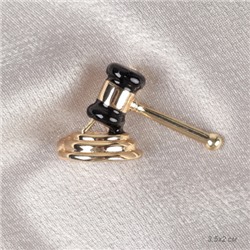 Брошь Молоток судьи / 3235 /уп 6/