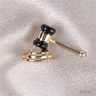 Брошь Молоток судьи / 3235 /уп 6/