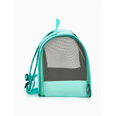 Рюкзак-переноска для животных, 35×30×26 см, голубой