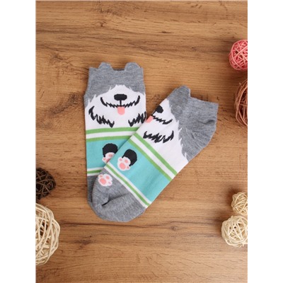 Носки р. 35-40 Собака / L820 /уп 10/1200/ ОДНА ПАРА/ МАРКА