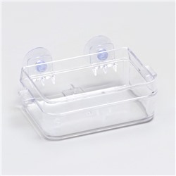 Кормушка NomoyPet для террариума на присосках, 10×4×7.5 см