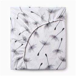 Простыня на резинке 1.5-спальный «Этель. Легкость ветра», 140×200+25 см, бязь