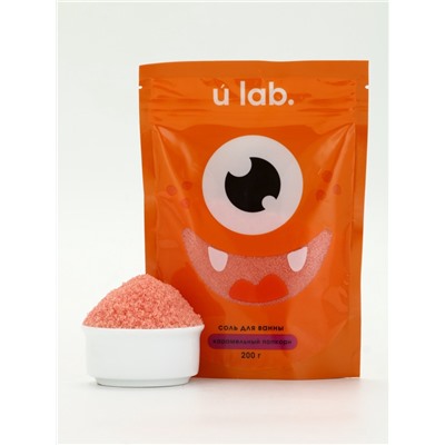 Соль для ванны «Монстрики», 200 г, аромат карамельный попкорн, ULAB
