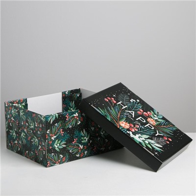 Коробка подарочная новогодняя складная «Волшебного нового года», 31×25.5×16 см