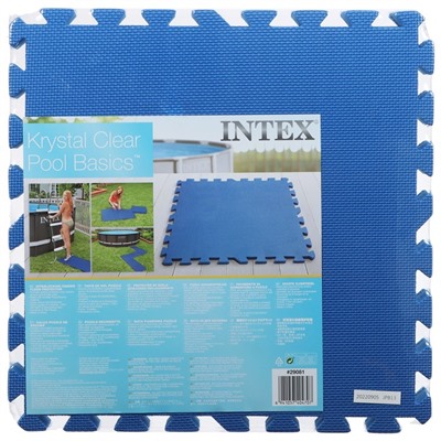 Подстилка-пазл для бассейна, модульная, 50 х 50 х 0.8 см, 8 деталей, 29081 INTEX