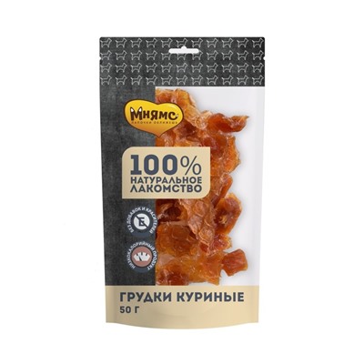 Лакомство «Мнямс» для собак, грудки куриные, 50 г