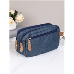 Косметичка 10х25х15 см синий / XN-019BLU /уп 150/подарок мужчине