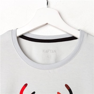 Футболка мужская новогодняя KAFTAN Family look, размер 52