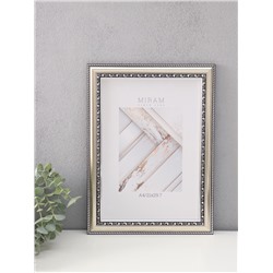 Фоторамка для фото 21×29.7 см (A4) «МИРАМ», пластик, серебро