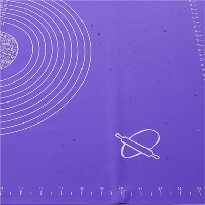 80338-50-70 Коврик для раскатки теста 50х70 силикон (х50)