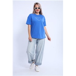 Футболка женская ФЖ0062А (Васильковый)