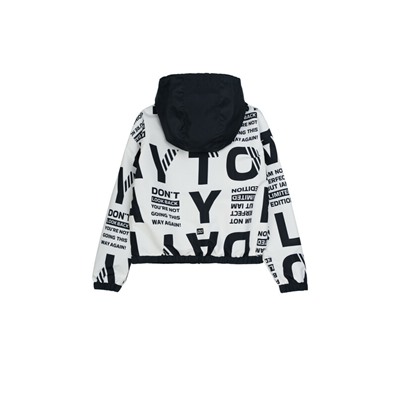 Куртка текстильная с полиуретановым покрытием для девочек (ветровка)