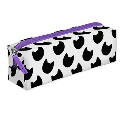 Пенал-косметичка 195х60х55 мм 72679 "ПРИНТ КОТЫ" искусств. кожа,цифровая печать Феникс