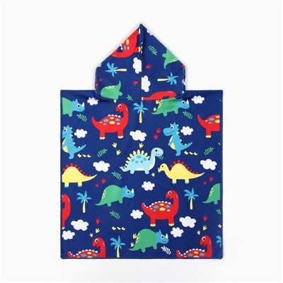 Полотенце - пончо детское LoveLife «Динозавры», 60×120 см