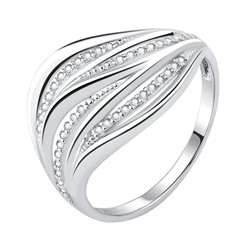 Кольцо из серебра куб.циркон., Л-25457