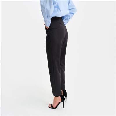 Брюки женские зауженные MIST, размер 44, чёрные