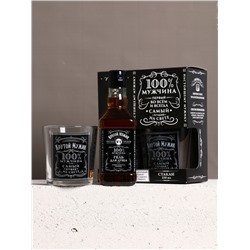 Подарочный набор «Крутой мужик»: гель для душа виски 250 мл и стакан для виски, Чистое счастье