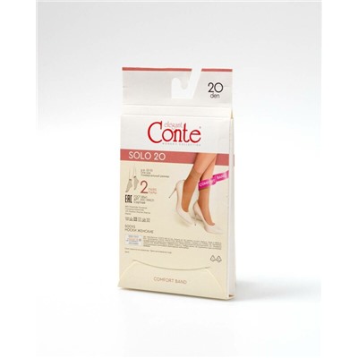 Полиамидные CONTE SOLO 20  Носки женские