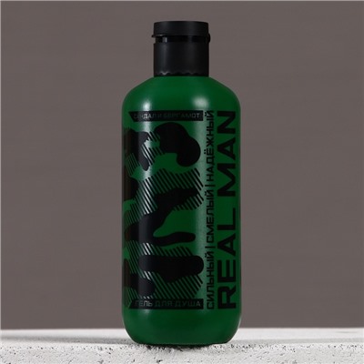 Гель для душа REAL MAN, 300 мл, аромат сандала и бергамота, HARD LINE