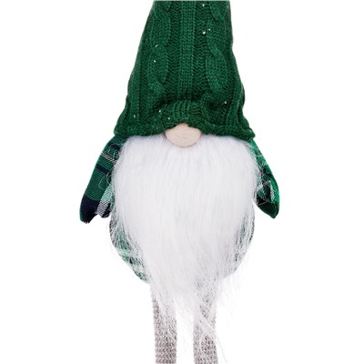 Фигура «Гном в зелёном» 54 см, текстиль, 1 LED, от батареек AG13×3, свечение тёплое белое
