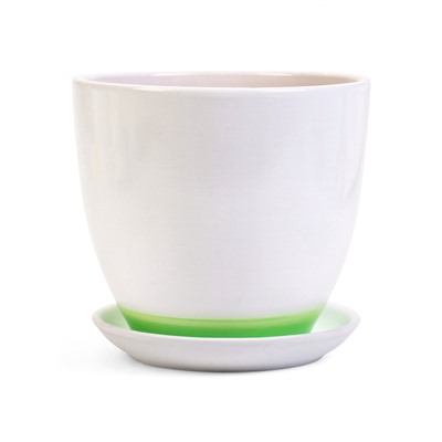 Горшок для цветов «Азия», керамика, с поддоном, набор 4 шт.: 400 мл, 1 л, 2.5 л, 5 л