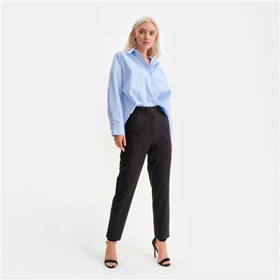 Брюки женские зауженные MIST, размер 44, чёрные