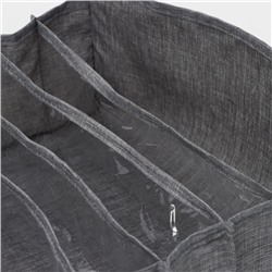 Органайзер для хранения белья Доляна, 7 ячеек, 35×30×13 см, серый