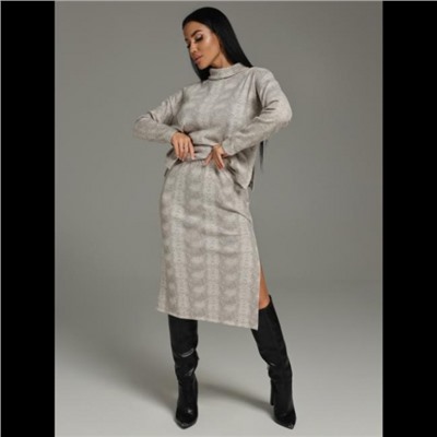 Костюм с юбкой Кортни (Мокко)