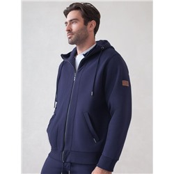 Худи на молнии из премиального футера трехнитки с начесом