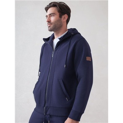 Худи на молнии из премиального футера трехнитки с начесом